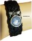 Preview: Runen / Futhark Vikings | Snap Lederarmband Schwarz | Glas Cabochon | Motiv Wahl